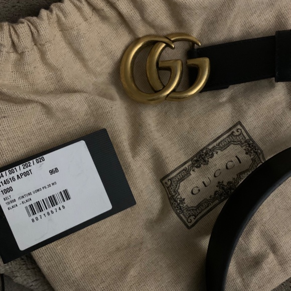 Double G Gucci belt - like new